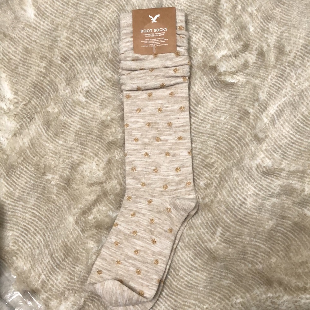 ✨ American Eagle Sparkle Boot Socks NWT *RARE*